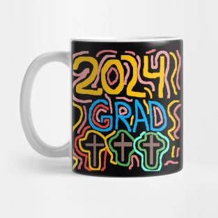 pixel art 2024 grad religion Mug